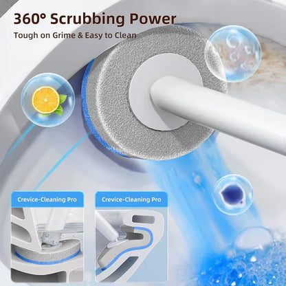 ✨️-LAST DAY 50% OFF🔥Disposable Toilet Brush Set – with Built-In Cleaner & 24 Refills