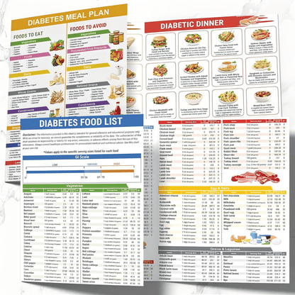 🎁Diabetes Food List & Meal Planner